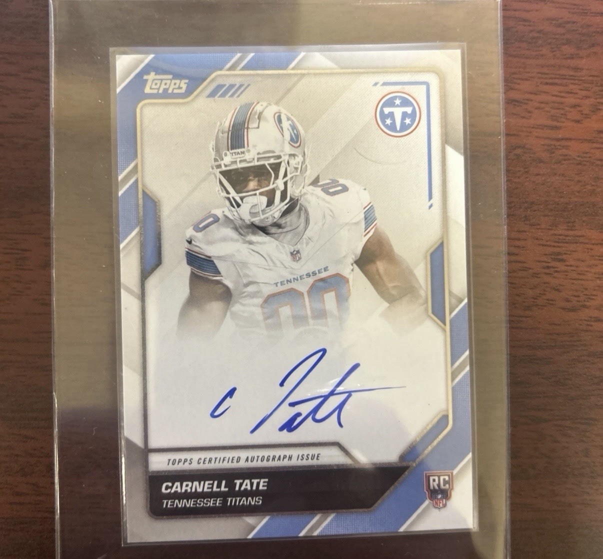 2026 Topps Flagship Carnell Tate Flagship First Signatures RC On-Card Auto