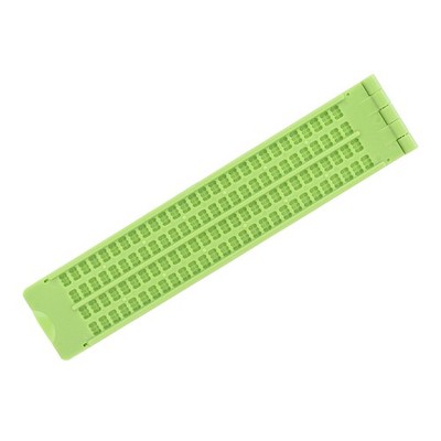 New Portable Plastic 4 Lines 28 Cells Braille Writing Slate For Learning Tool