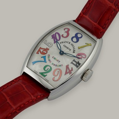 Stainless Steel Franck Muller Cintrée Curvex Crazy Hours Color Dreams 5850 Watch