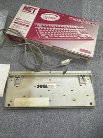 SEGA Saturn Keyboard HSS-0129 Habitat II Boxed Set w Manual Game Disc Japan
