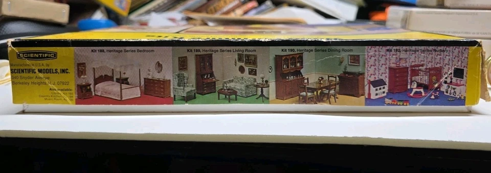 Kit completo de muebles de madera vintage Realife miniaturas cocina casa de muñecas Foto 4 de 4