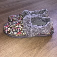 Skechers Bobs Slip On Slippers Shoes Puppy Dogs Women  s Size 9 Fleece Fur Lined