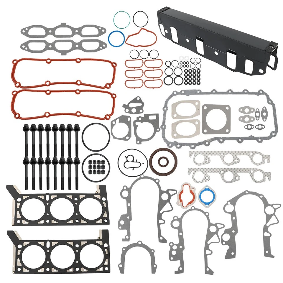 For 04-10 Chrysler Pacifica Town Country Dodge 3.8L Full Gasket Set Head Bolts Foto 3 de 4
