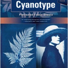 10 Cyanotype Fabric Sheets in Vibrant Blue