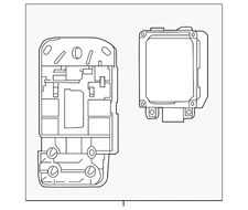 Nissan Genuine Blind Spot Radar Sensor LH Altima Maxima 2016 2017 OEM 284K09HS1F