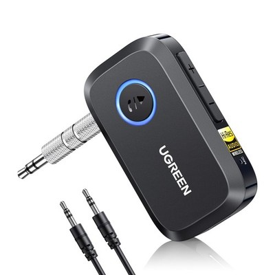 Aux Bluetooth 6.0 Adapter Auto mit LDAC Dekodierung, Hi-Res Audio Gold Standa...