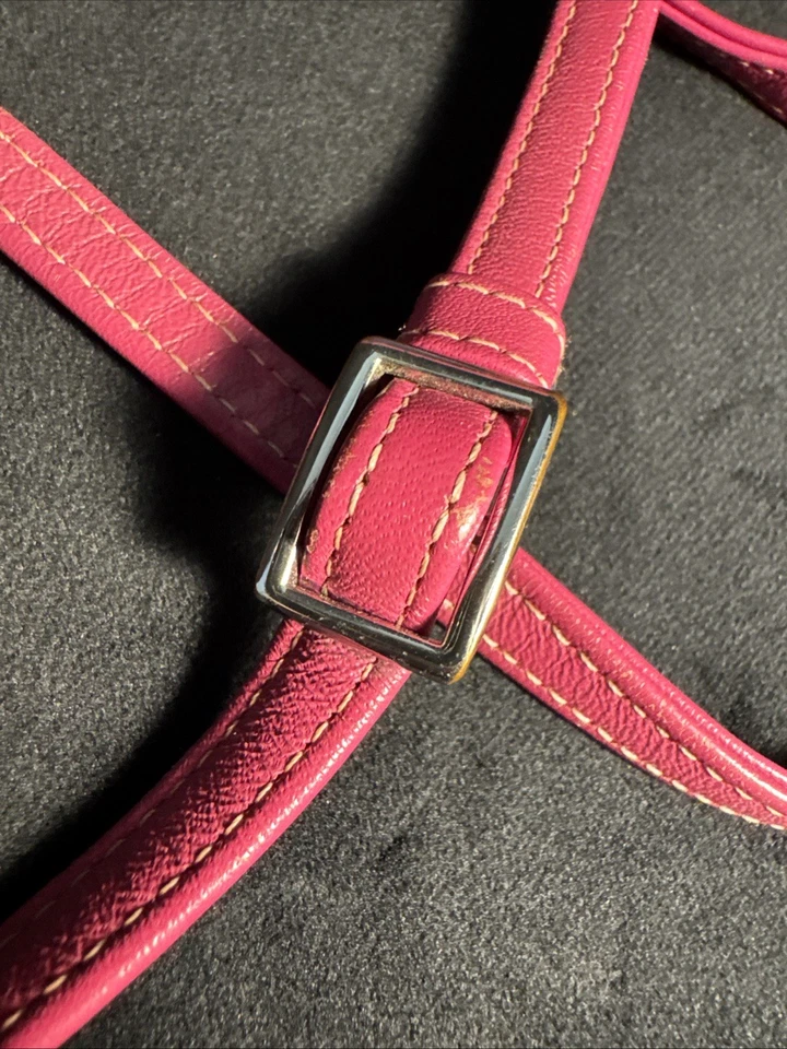 Cartera múltiple redonda con cremallera de cuero Mywalit con correa para el hombro sangría multicolor Foto 2 de 4