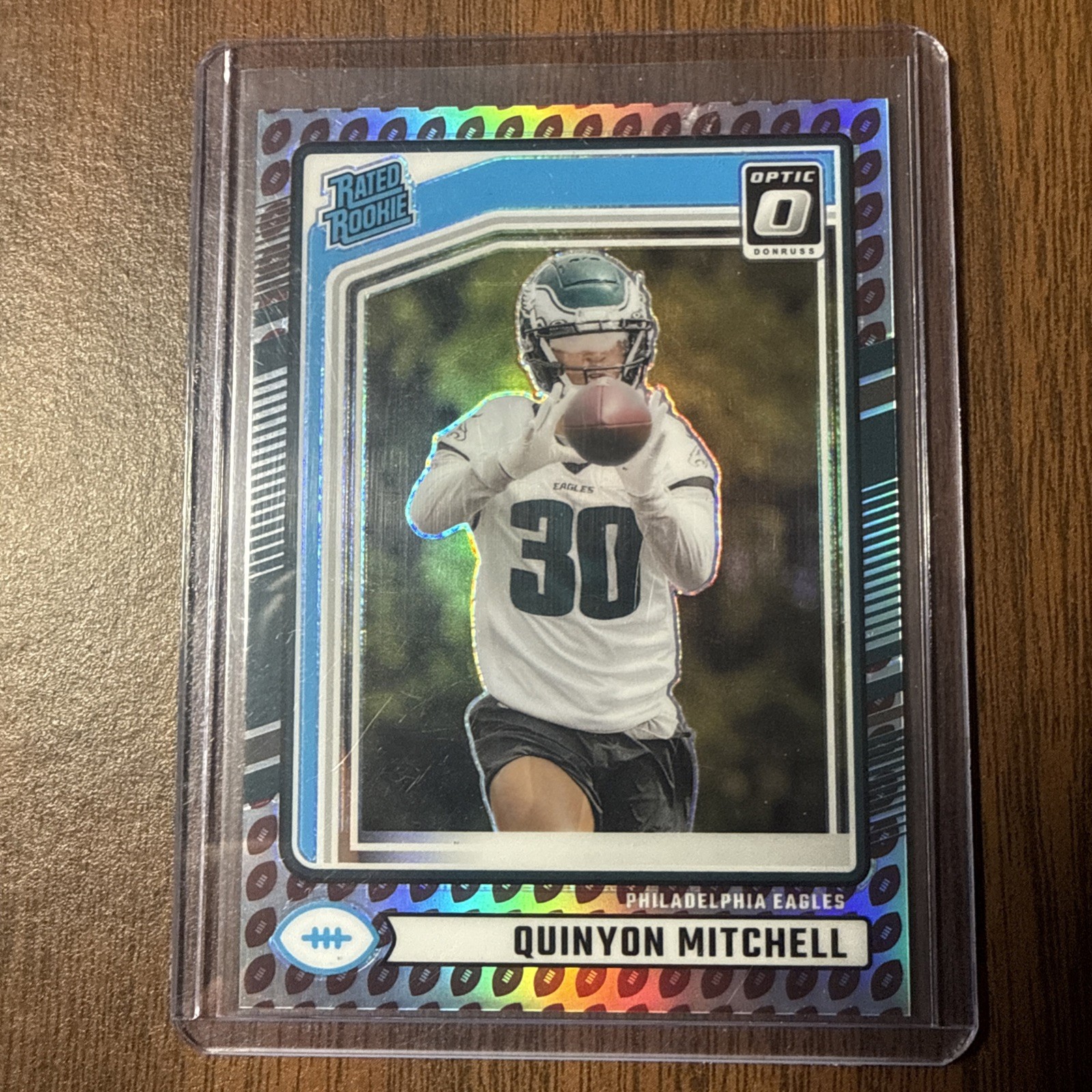 2024 Quinyon Mitchell Football Emoji Panini Donruss Rated Rookie #361 (RC)
