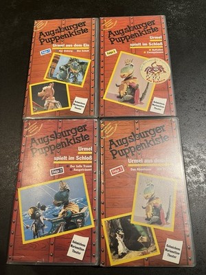 Augsburger Puppenkiste VHS Set Urmel aus dem Eis & spielt im Schloss
