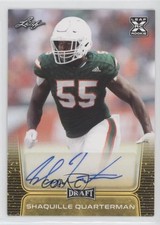 2020 Leaf Draft Auto Gold Shaquille Quarterman #BA-SQ1 Auto n1u