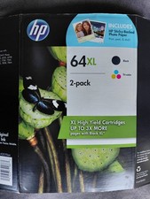 Genuine 2-Pack HP 64XL Black  Tri-Color Ink Envy 7155 7158 SEALED 2019 69