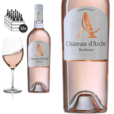 12er Karton 2021 Château d'Arche Bordeaux rosé Roséwein
