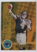 2000 Topps Finest Gold Refractor Die-Cut 185/300 Jim Harbaugh #63 0s7v