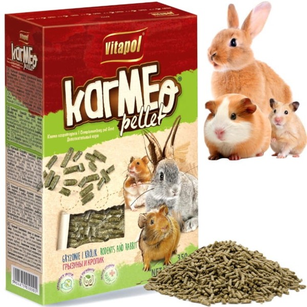 Vitapol Karmeo Pellets Mit Luzerne 350G FüR Nagetiere, Kaninchen Und Hamster-image