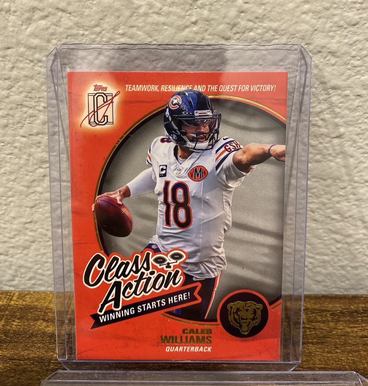 2025 Topps Signature Caleb Williams Class Action Insert  #CA-6 Chicago Bears