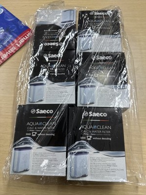 NEW Saeco Gran Barista Philips Calc Water Filter Aqua Clean 6 Pack
