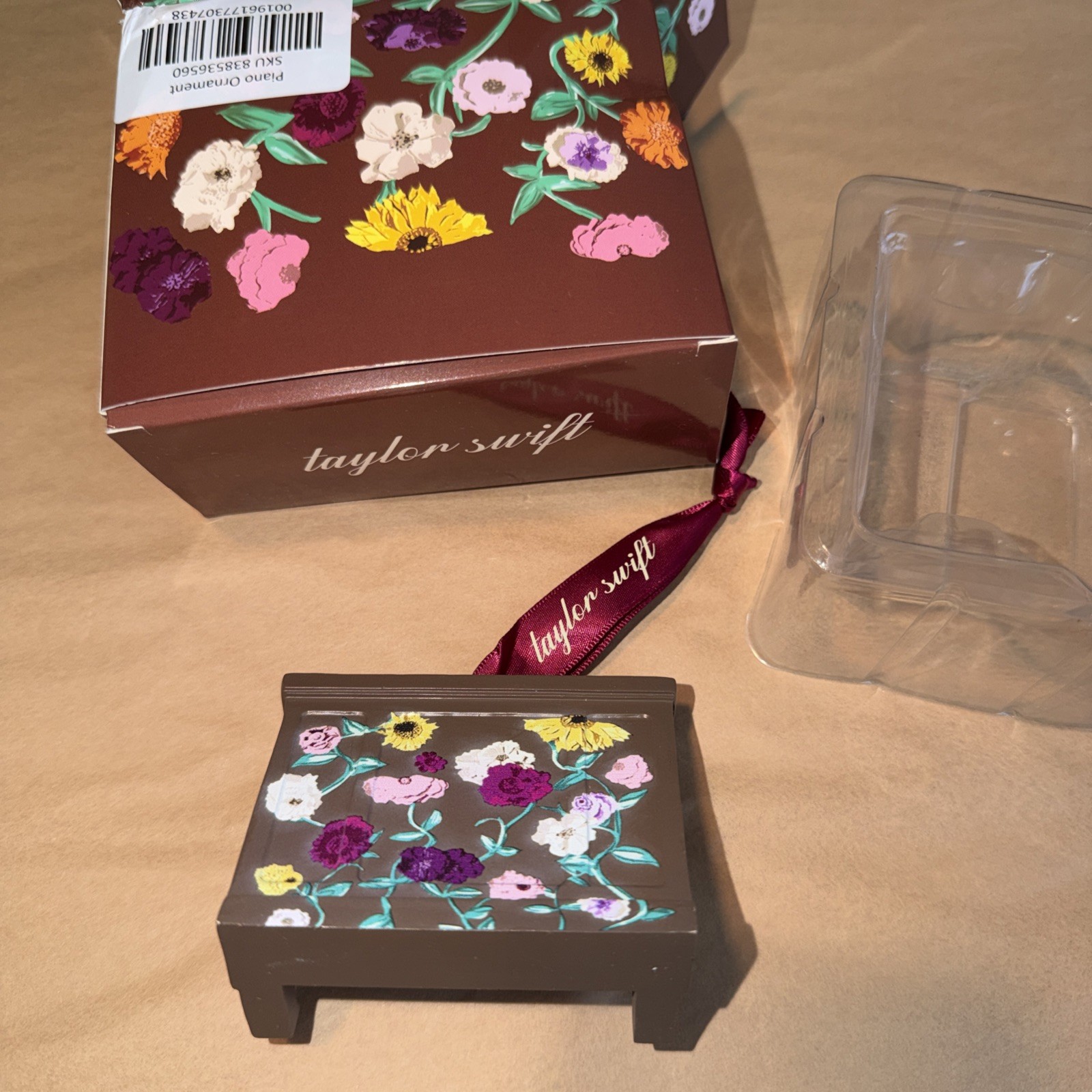 Taylor Swift Acoustic Piano Surprise Song Ornament Eras Tour Christmas