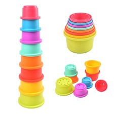 Baby Stacking Nesting Cups Toy Montessori Toddler Learning Gift 6-12 Months