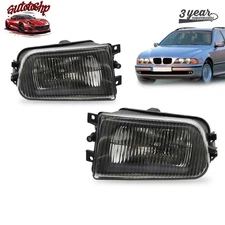 For BMW E39 528i 540i Z3 Pair Driving Lamp Housing Front Bumper Fog Light