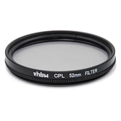 VHBW Filtre polarisant universel objectifs d'appareils photo de 52mm