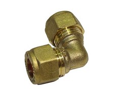8mm Compression Elbow (90 Degree) Brass Plumbing Fitting For Copper Pipe