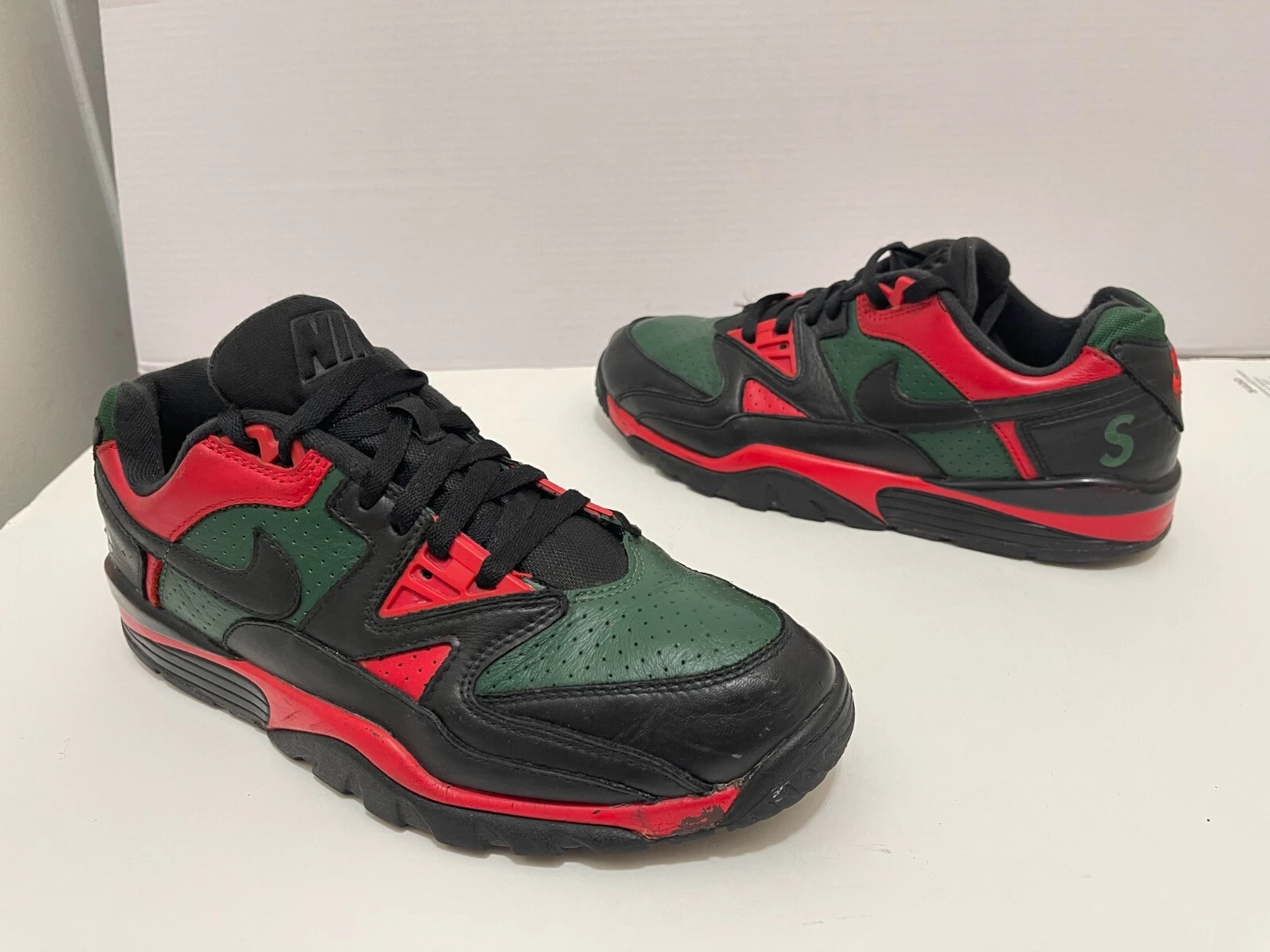 Nike Cross Trainer Low Supreme noir vert rouge OG 2019 CJ5291 001 RARE TAILLE 10,5