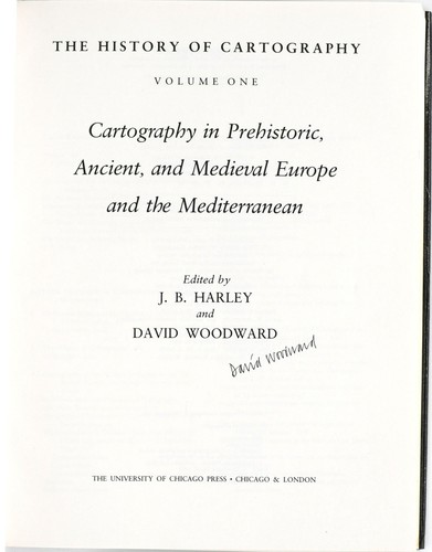 J B Harley / SIGNED MAPS THE HISTORY OF CARTOGRAPHY THREE VOLUMES #298423 - Imagen 3 de 7