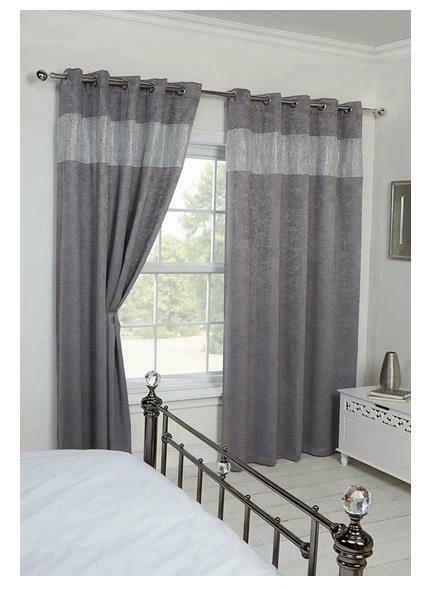 Silver Window Curtains & Drapes