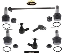 72-83 CJ5 CJ6 3 Outer Tie Rod Rods Ends Short Tie Rods + 4 Ball Joints Drag Link