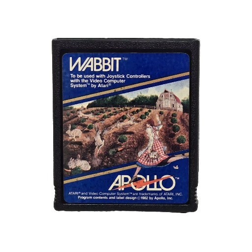 WABBIT ATARI 2600 VIDEO GAME CARTRIDGE ONLY APOLLO 1982 AUTHENTIC RETRO VINTAGE