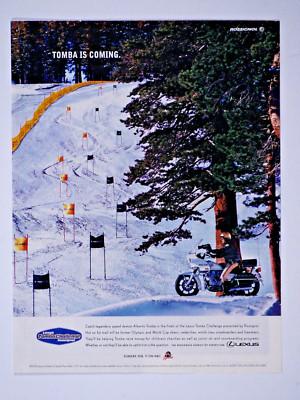 2001 Lexus Rossignol Tombo Challenge Vintage 3D Original Print Ad 8 x 10''