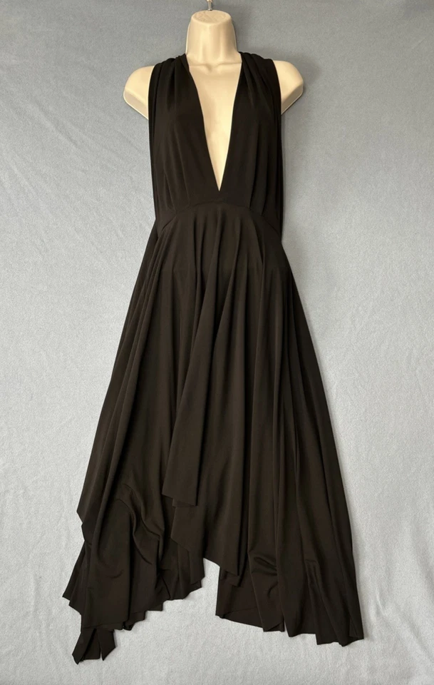 Vintage Moda International Womens Y2K Maxi Dress S ASO Phoebe Buffay Friends Alt - Image 2 of 4