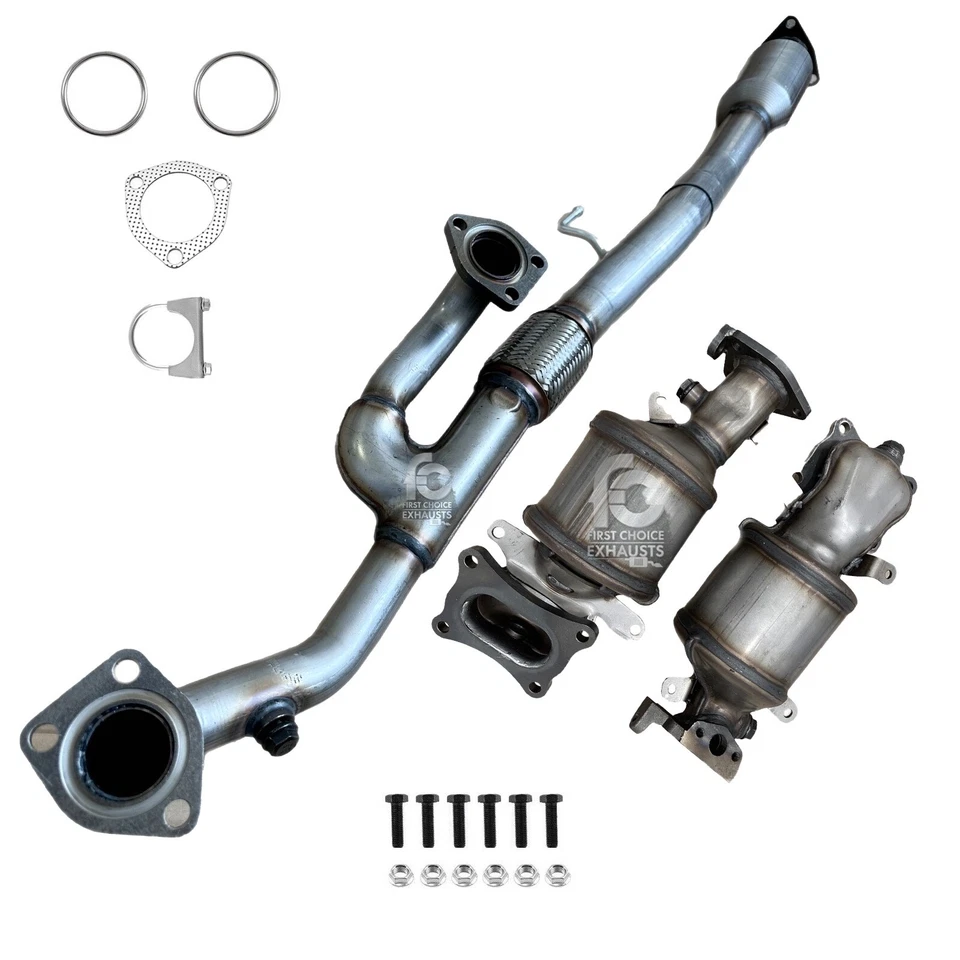 All 3 For 2017 2018-2020 Honda Ridgeline 3.5L Catalytic Converter With Flex Pipe - Image 2 of 4