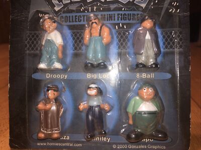 Homies Series 1 Blister 6 Figure Set Big Loco Smiley Sapo Droopy 8