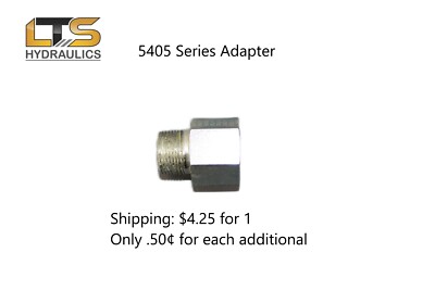 5405-06-08 Zinc Plated Steel Pipe Adapter 3/8'' Male NPT x 1/2'' Female NPT