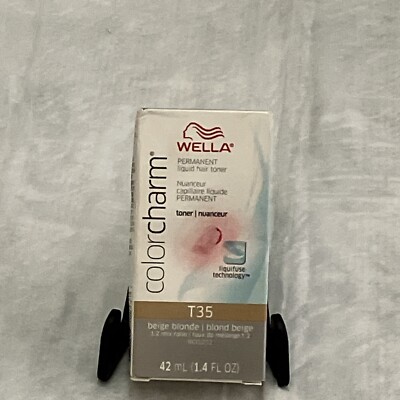 WELLA colorcharm Hair Toner, Neutralize Brass With Liquifuse Technology, T35