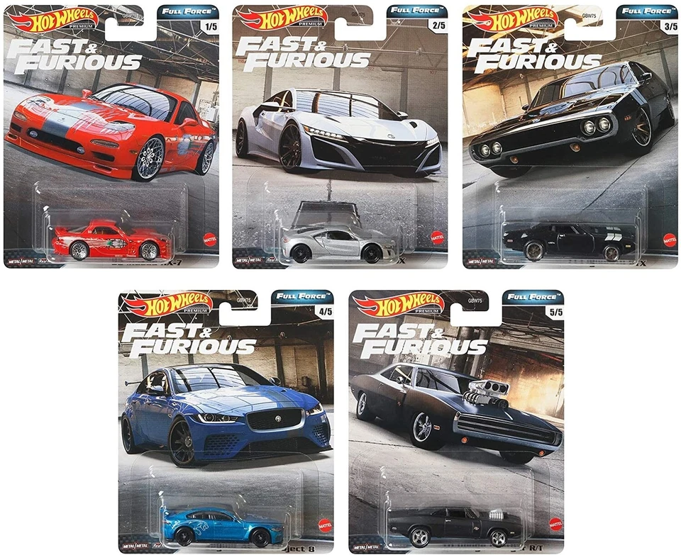 Hot Wheels Fast Furieux Premium Full Force Miniature Véhicules Scale 1:64 GBW75 - Photo 2/4