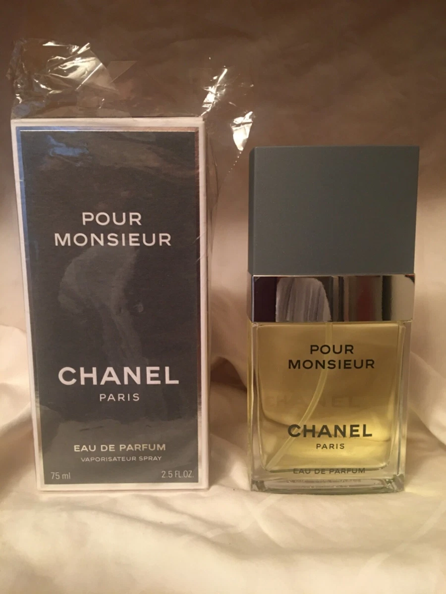 * RARE MEN'S CHANEL POUR MONSIEUR EAU DE PARFUM SPRAY 2.5 OZ / 75 ML  SEALED! *