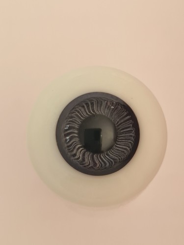 Yeux De Poupée Anciens En Verre Marron (25.2 Mm) - Fabrication Française XXe