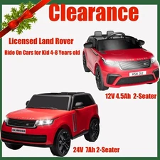 12V /24V 2-Seater Ride On Truck Car Toy w/Remote Control Licensed Land Rover Red