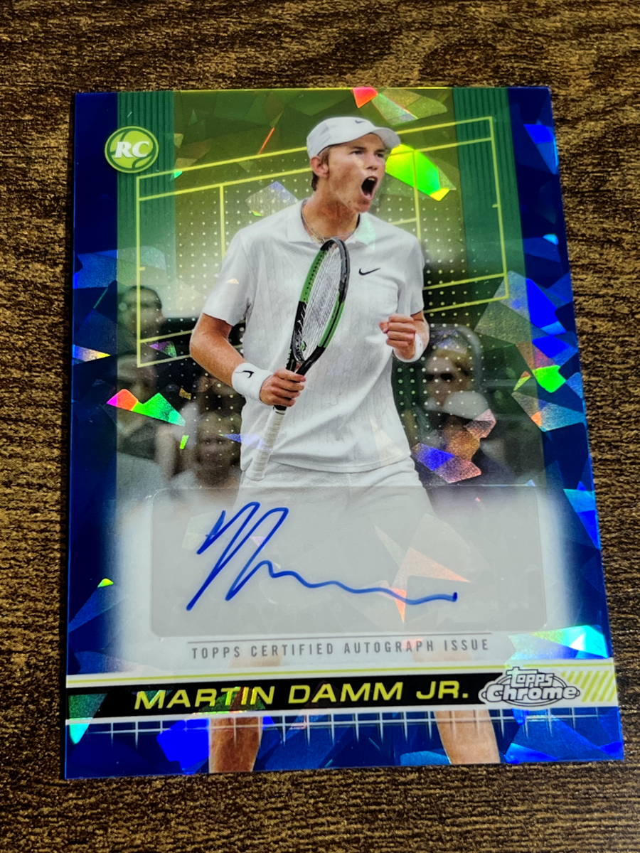 MARTIN DAMM JR 2024 Topps Chrome Tennis Sapphire Refractor Auto