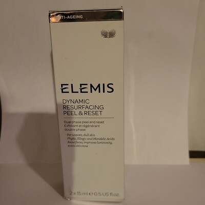 Elemis Dynamic Resurfacing Peel & Reset 2 x 15ml 0.5oz Dual Phase Peel Exfoliant