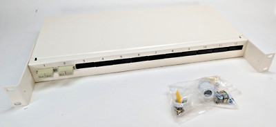 12 Port 19'' 1U SC Duplex geladen Multimode Rackmount Glasfaser Patch Panel weiß