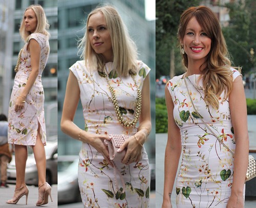 ZARA pastel Pink Oriental Floral Print 
