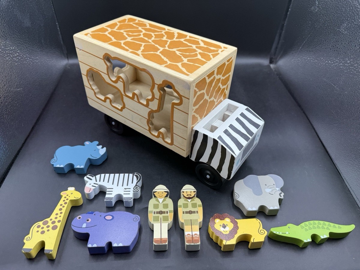 Safari Animal Rescue Truck Melissa And Doug Safari Shape Sorter