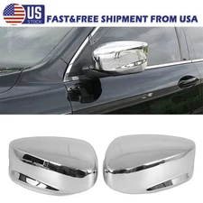 For 2008-2013 Honda Accord PAIR Left+Right Side Rearview Mirror Cover Cap Chrome
