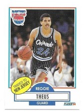 REGGIE THEUS 1990-91 FLEER CARD NM-MT+ CONDITION