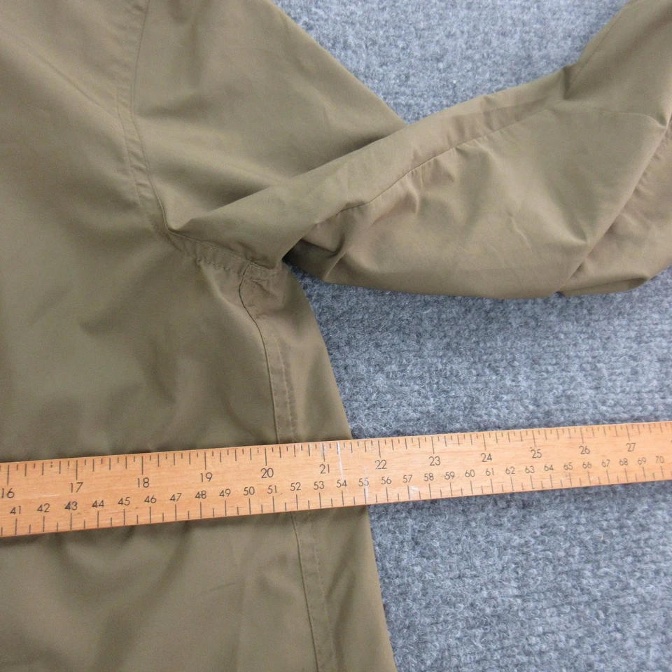 Chaqueta Eileen Fisher Mujer Pequeña Grande Verde Con Capucha Anorak Cordón Cintura Foto 4 de 4