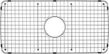 Serene Valley Sink Bottom Grid 27-1/2" x 13-1/2", Centered Drain w Corner Radius