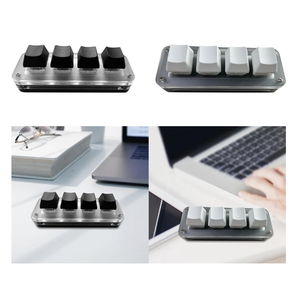 Mini 4 Key Keypad Computer Keyboard for Factory Machine Control Video Games - Image 2 of 2